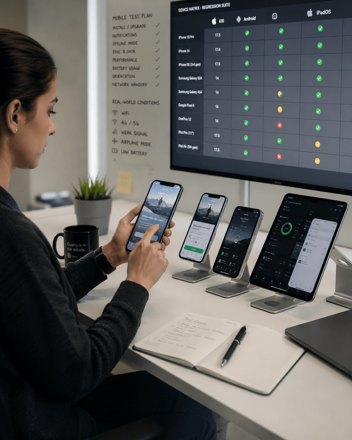 Mobile cross-device testing